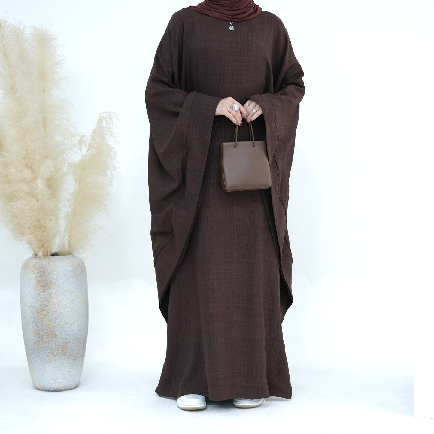 Modest Butterfly Abaya - Coffee
