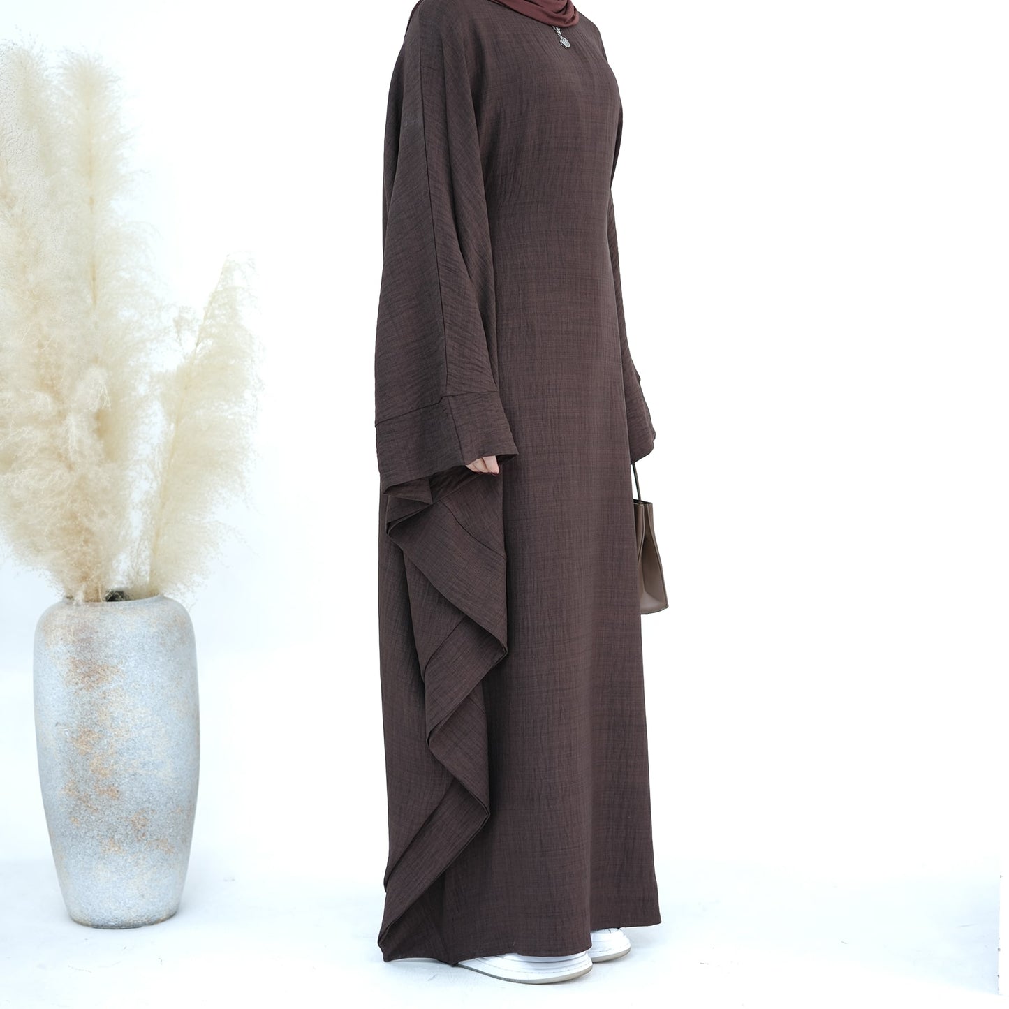 Modest Butterfly Abaya - Coffee