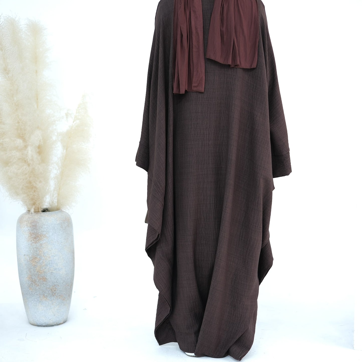 Modest Butterfly Abaya - Coffee