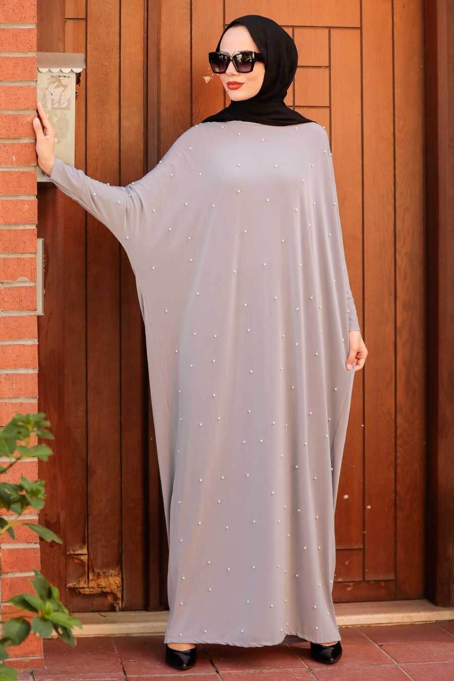 Modest Pearl Butterfly Abaya