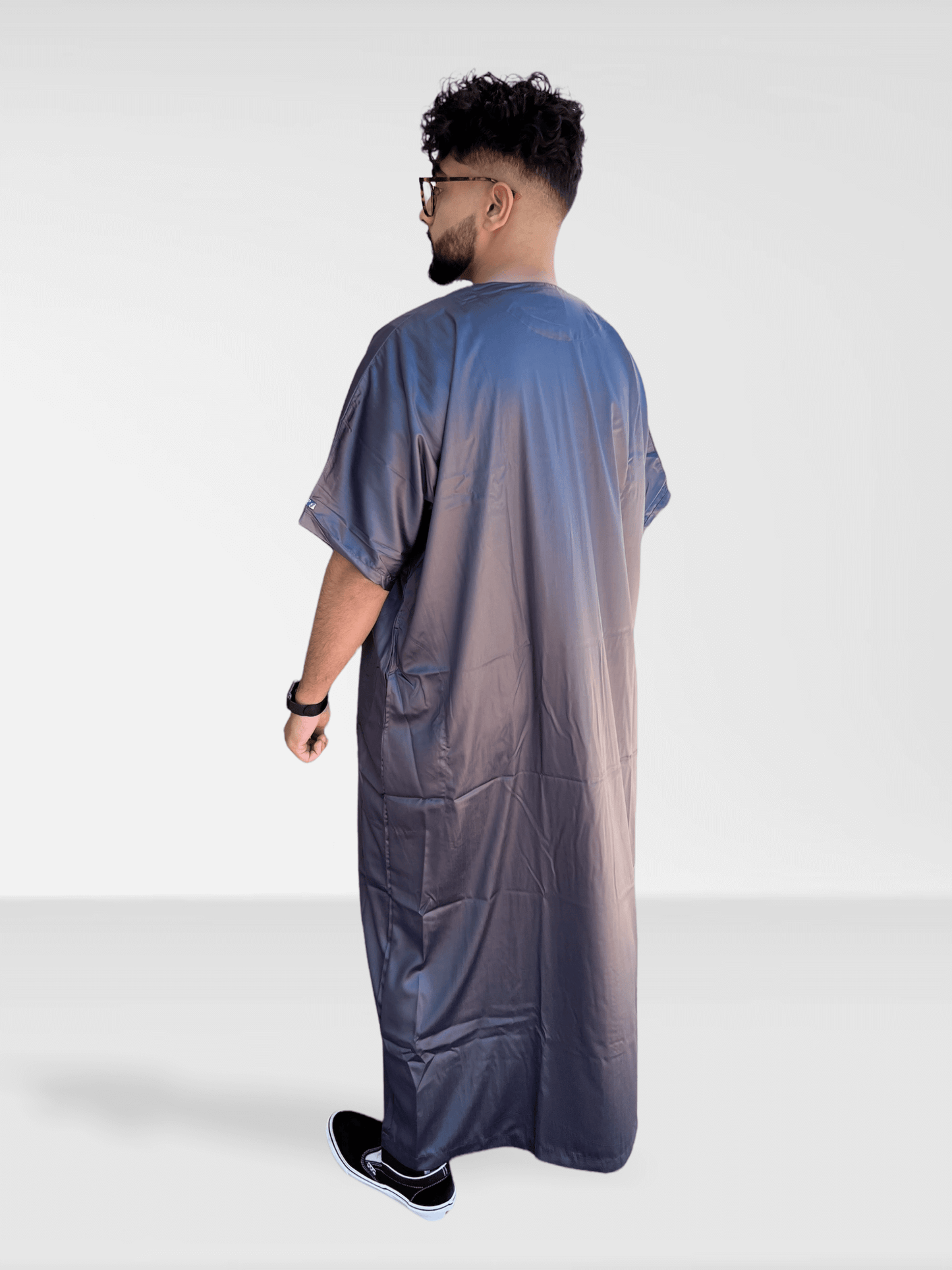 Ikaf® Half Sleeve Thobe - Charcoal