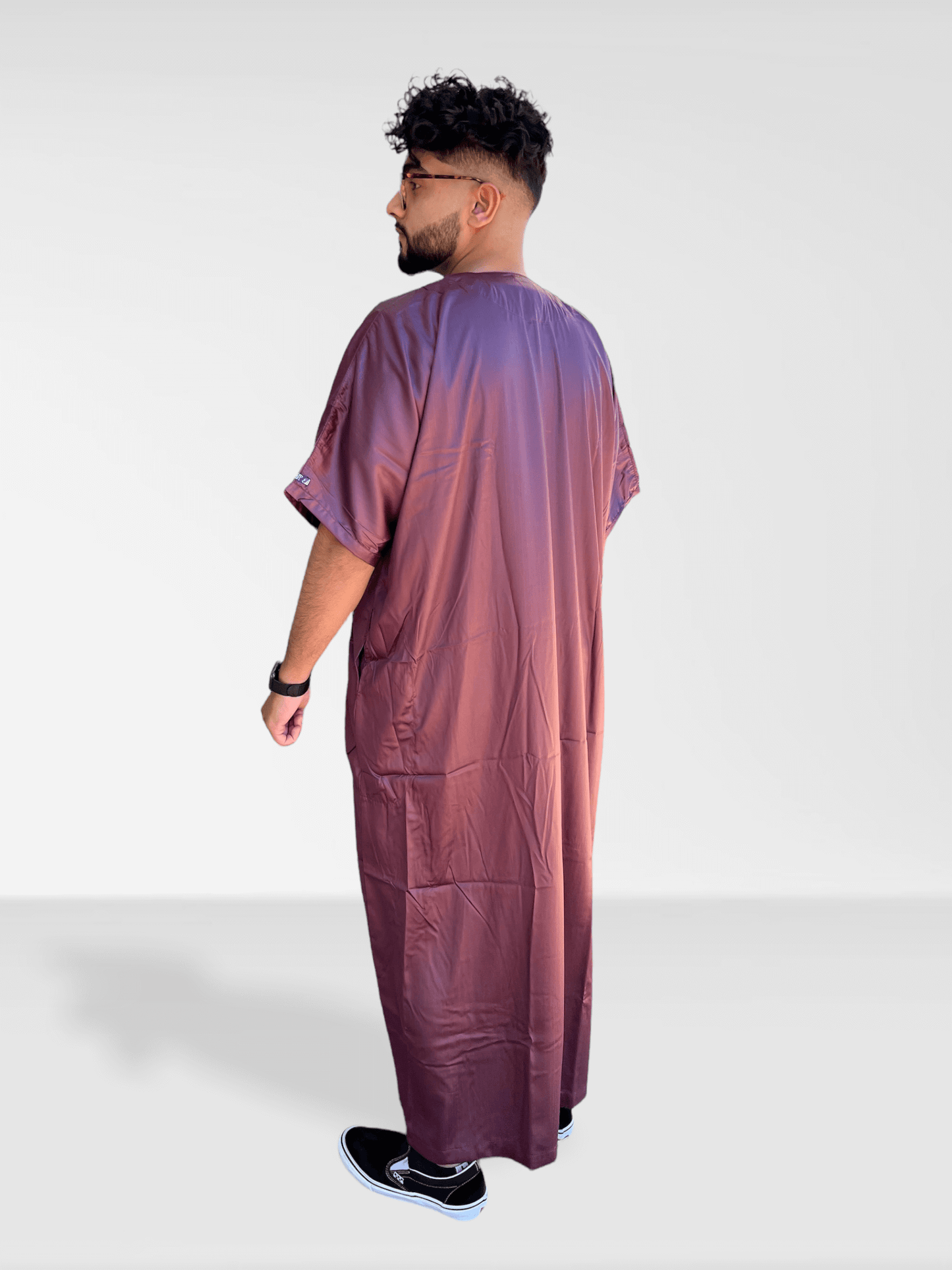 Ikaf® Half Sleeve Thobe - Maroon