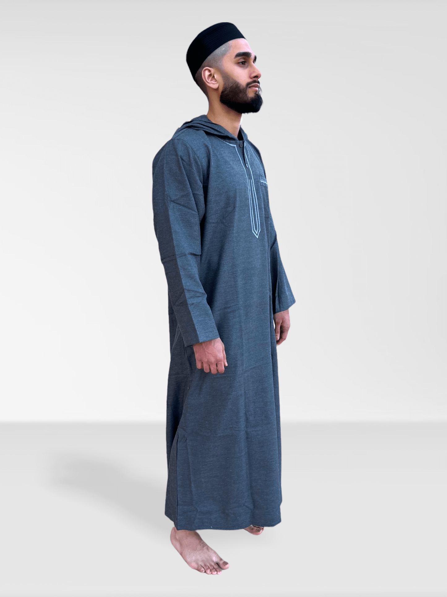 LSHBON® Hoodie Thobe - Dark Blue
