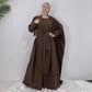 Dubai Luxury Two-Piece Abaya - Coffee