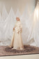 Kamelia Luxury Two Piece Abaya + Matching Hijab - Cream