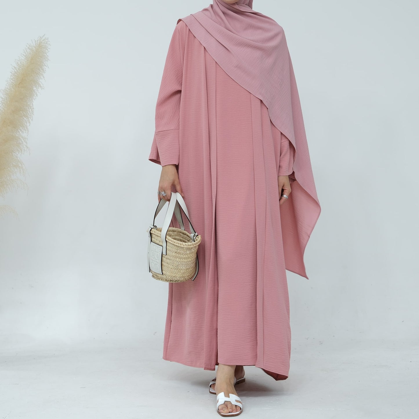 Two-Piece Abaya - Lemonade Pink