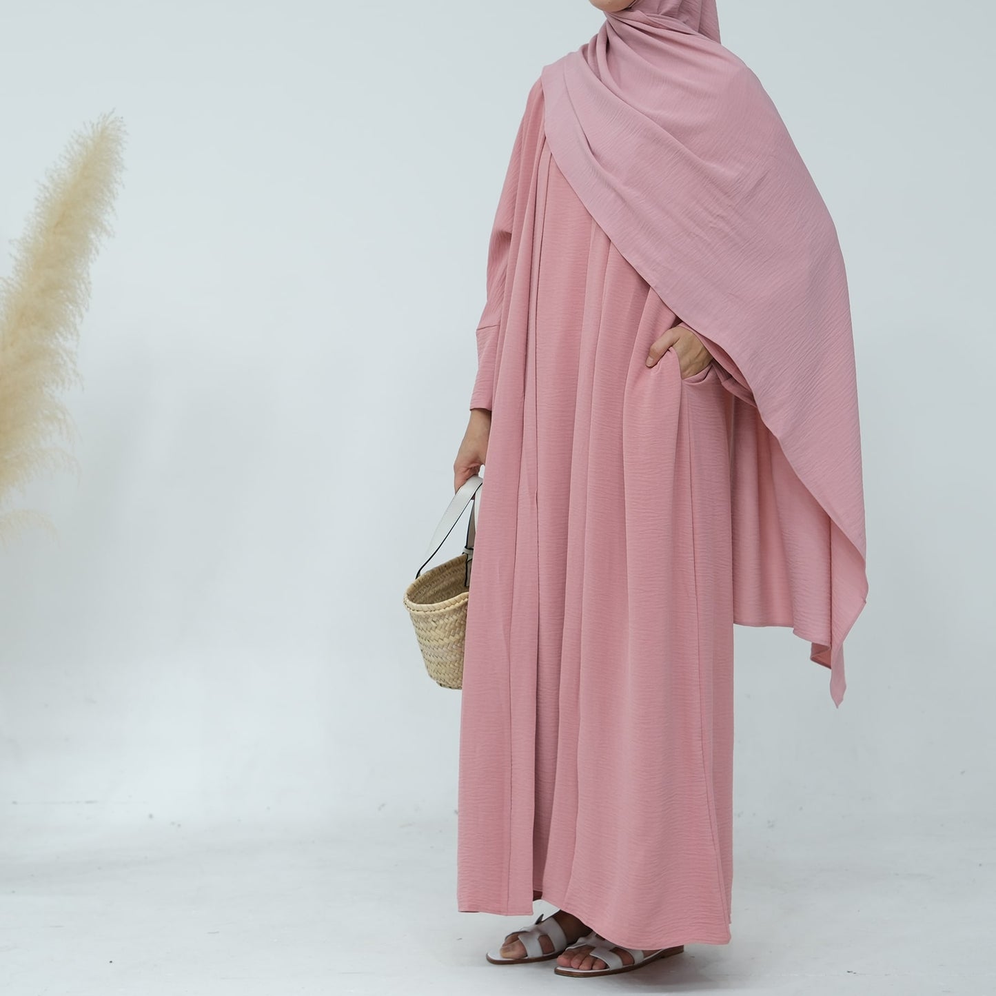 Two-Piece Abaya - Lemonade Pink