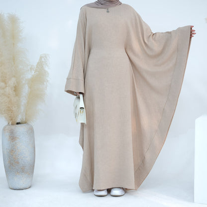 Modest Butterfly Abaya - Beige