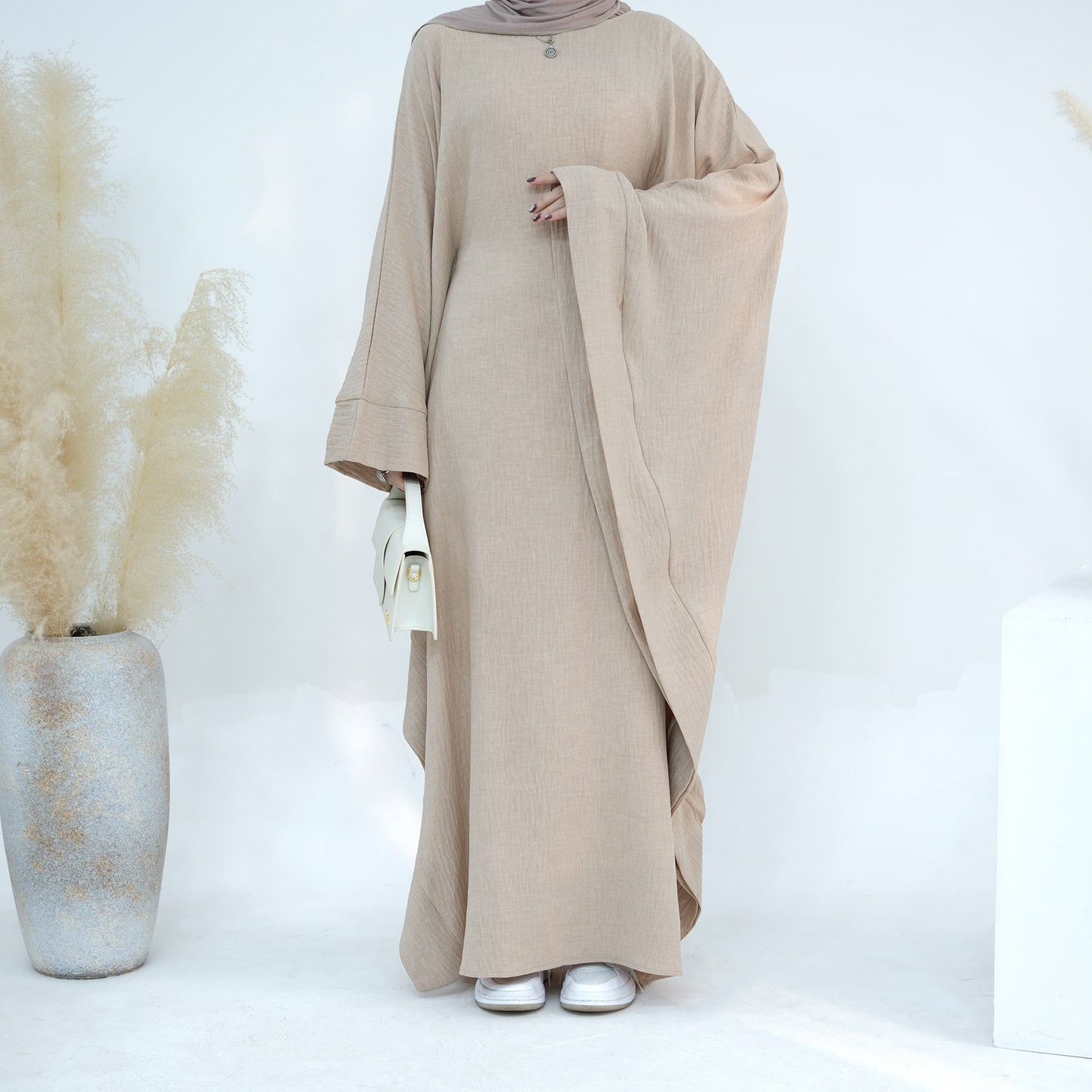 Modest Butterfly Abaya - Beige