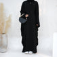 Modest Butterfly Abaya - Black