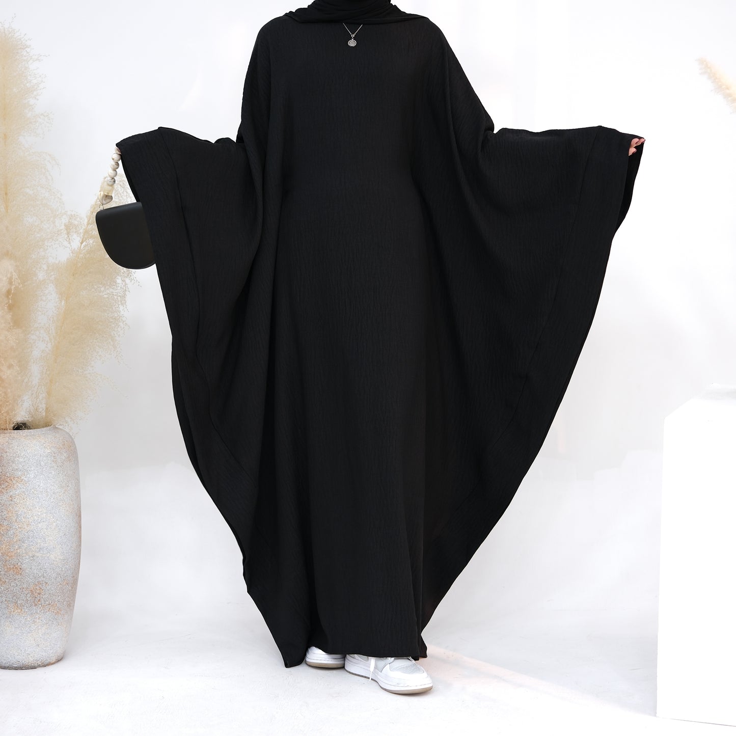 Modest Butterfly Abaya - Black