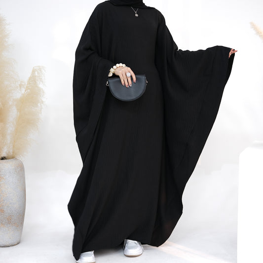 Modest Butterfly Abaya - Black