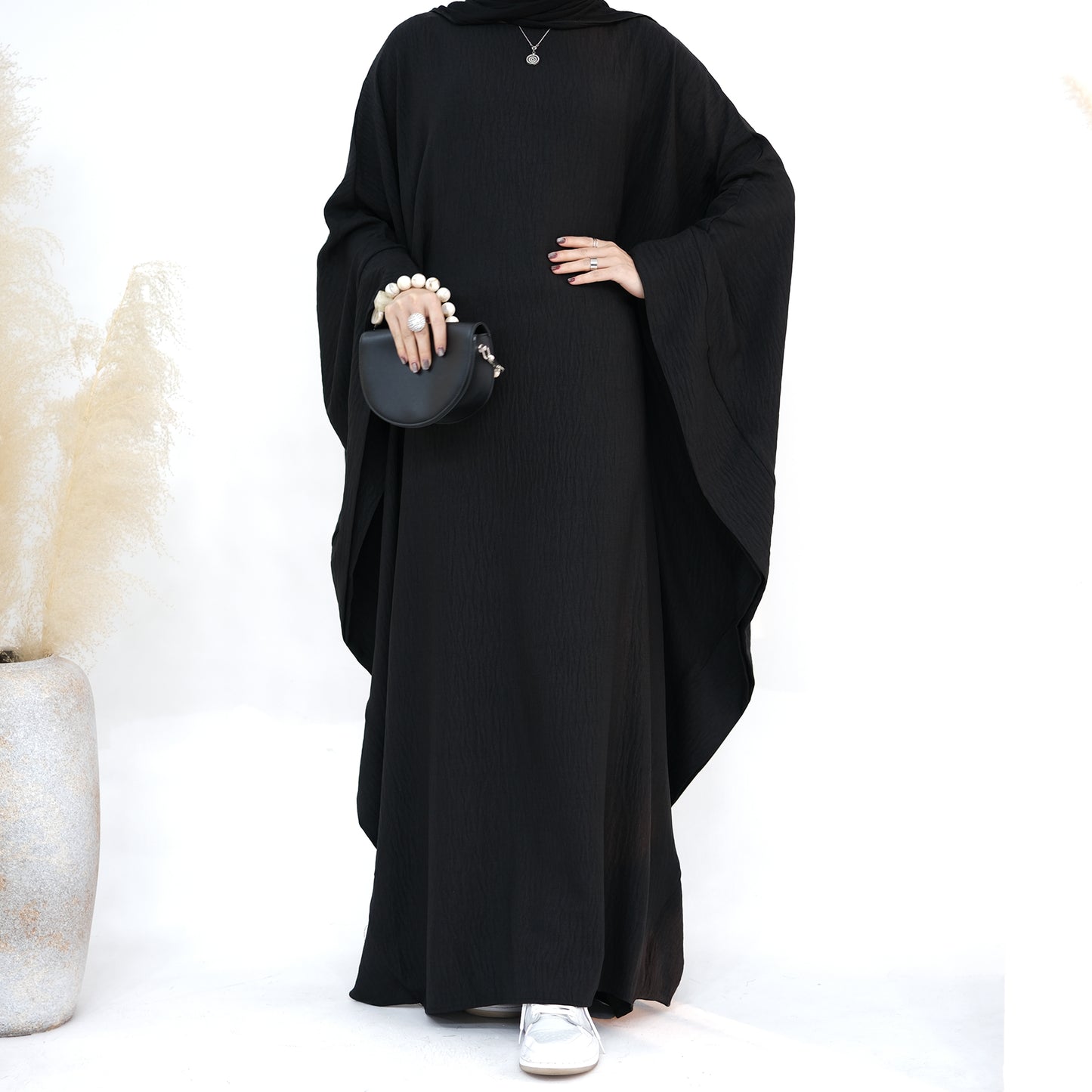 Modest Butterfly Abaya - Black