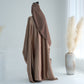 Modest Butterfly Abaya - Copper Brown