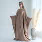 Modest Butterfly Abaya - Copper Brown