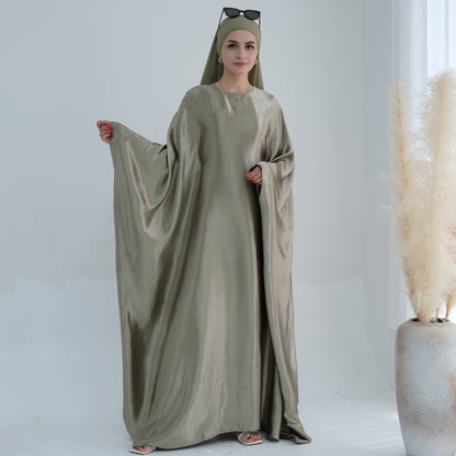 Modest Butterfly Abaya - Olive Green