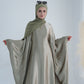 Modest Butterfly Abaya - Olive Green