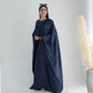 Modest Butterfly Abaya - Navy Blue