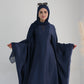 Modest Butterfly Abaya - Navy Blue