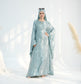 Modest Shimmery Butterfly Abaya - Turquoise