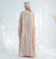 Modest Shimmery Butterfly Abaya - Pink