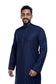 Al-Shiaka® Saudi Collared Thobe - Navy Blue
