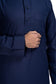 Al-Shiaka® Saudi Collared Thobe - Navy Blue