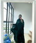 Maya Luna Luxury Malaysia Butterfly Abaya - Emerald Green