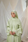 Kamelia Luxury Two Piece Abaya - Apple Green