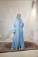 Kamelia Luxury Two Piece Abaya - Sky Blue