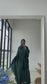 Maya Luna Luxury Abaya + Matching Hijab - Emerald