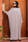 Modest Pearl Butterfly Abaya - Grey