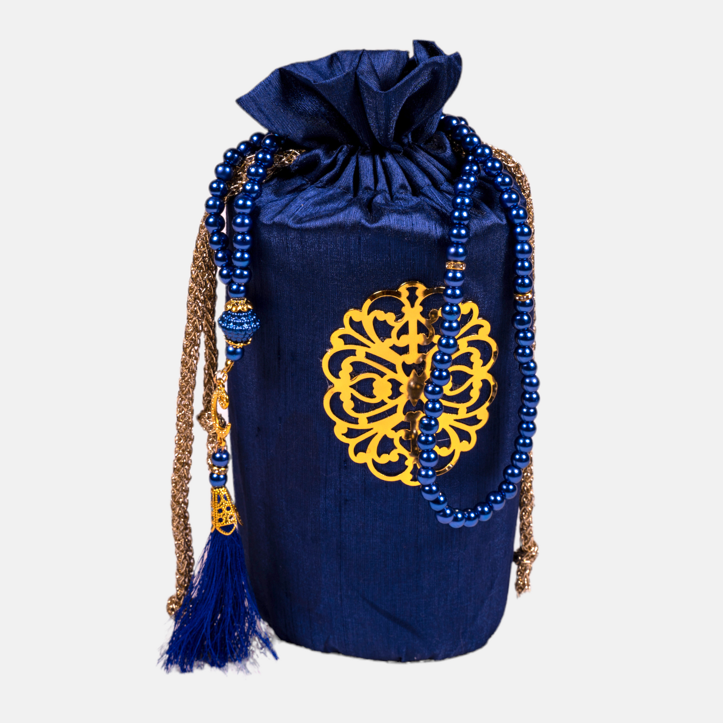 Islamic Essentials Travel Kit Pouch Gift Set Prayer Mat & Tasbih Bundle