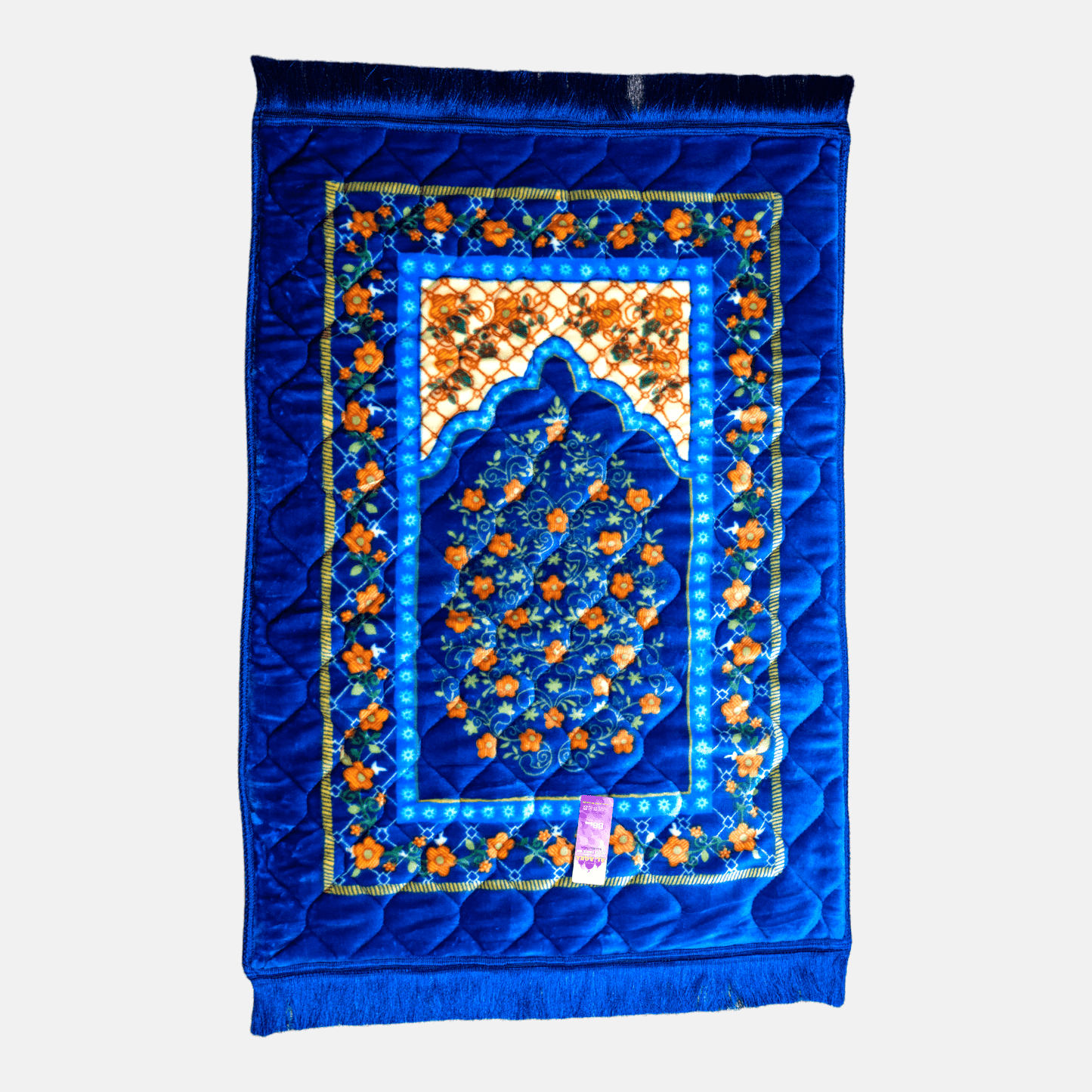 Memory Foam Luxury Prayer Rug Thick Plush Velvet Prayer Mat