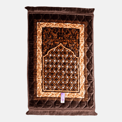 Memory Foam Luxury Prayer Rug Thick Plush Velvet Prayer Mat